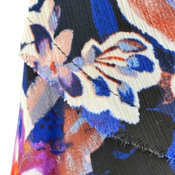 Jones Studio Maxi Floral Sleeveless Chiffon Long Flowy Lined Dress Womens 16W - Picture 4 of 16